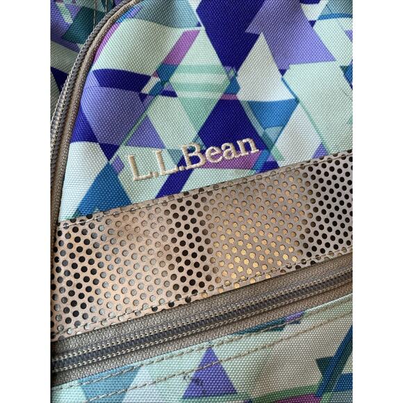 LL Bean Big Kids Fresh Mint Prism Deluxe Bookbag 37L Backpack Monogram VICTORIA - Picture 5 of 11